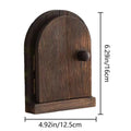 Electrical Outlet Cover Plates Button Protective Cover Fairy Door Design Solid Wood Protective Cover Button Decoration For Home Oasis Select A