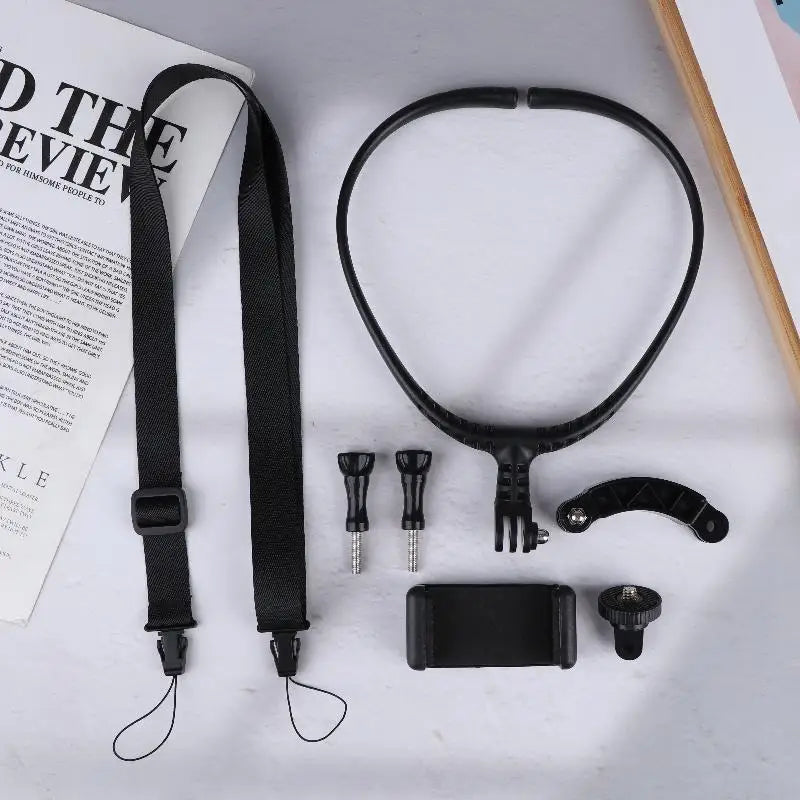 1Set Phone Action Camera 2 In 1 Neck Hold Mount For Action Universal Action Camera Phone Accessories Oasis Select