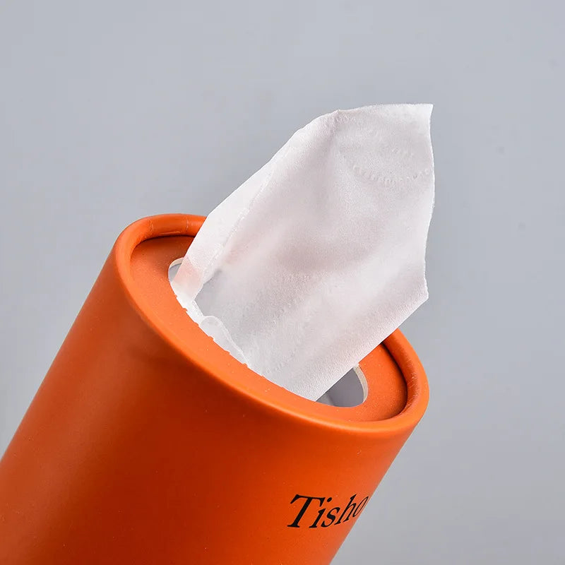 Car tissue tube Solid color tissue tube Original wood pulp Fashion restaurant 4s shop Napkin cylinder paper drawing Oasis Select
