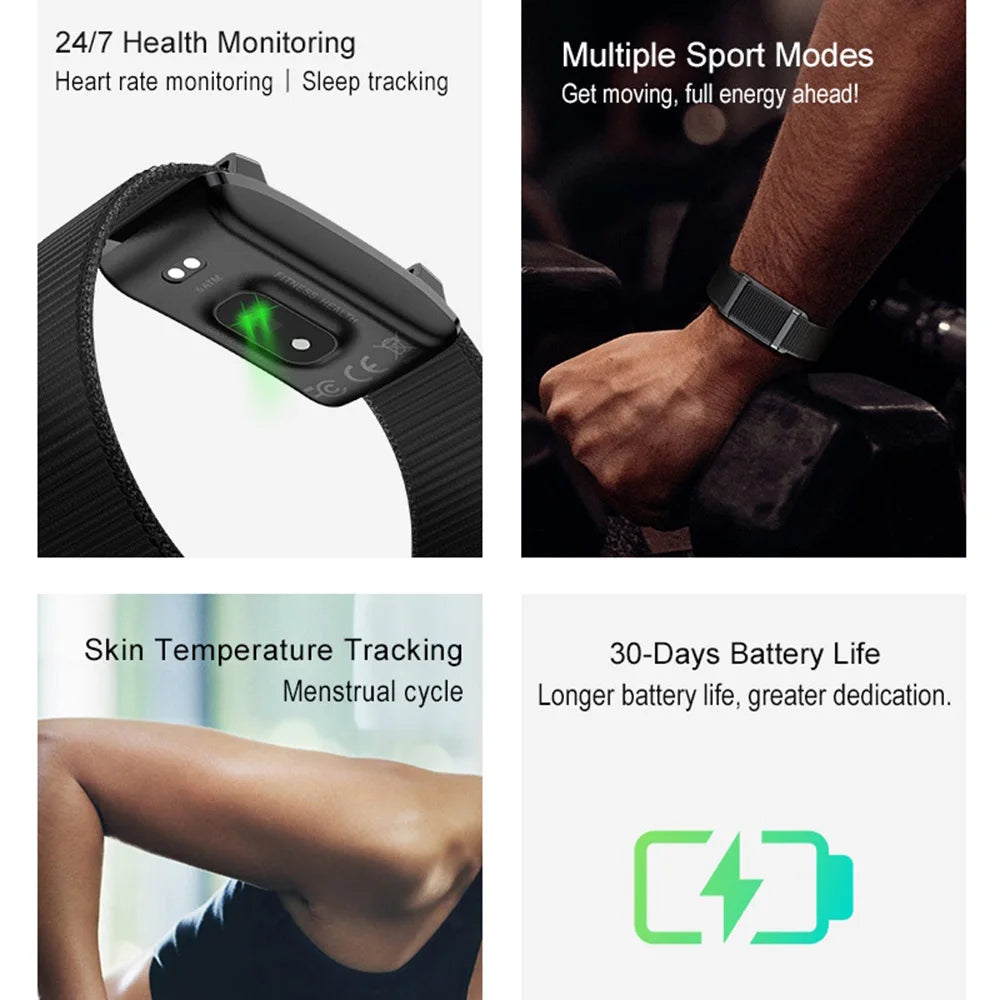 Couples Wristband Screenless Smart Bracelet Sports Fitness Tracker Pedometer Call Reminder Waterproof Sleep Heart Rate Monitor Oasis Select