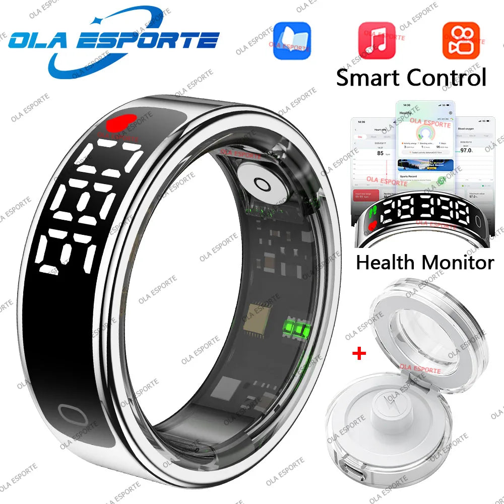 Ola Esporte Smart Ring – Display, Gestures & Health Tracking