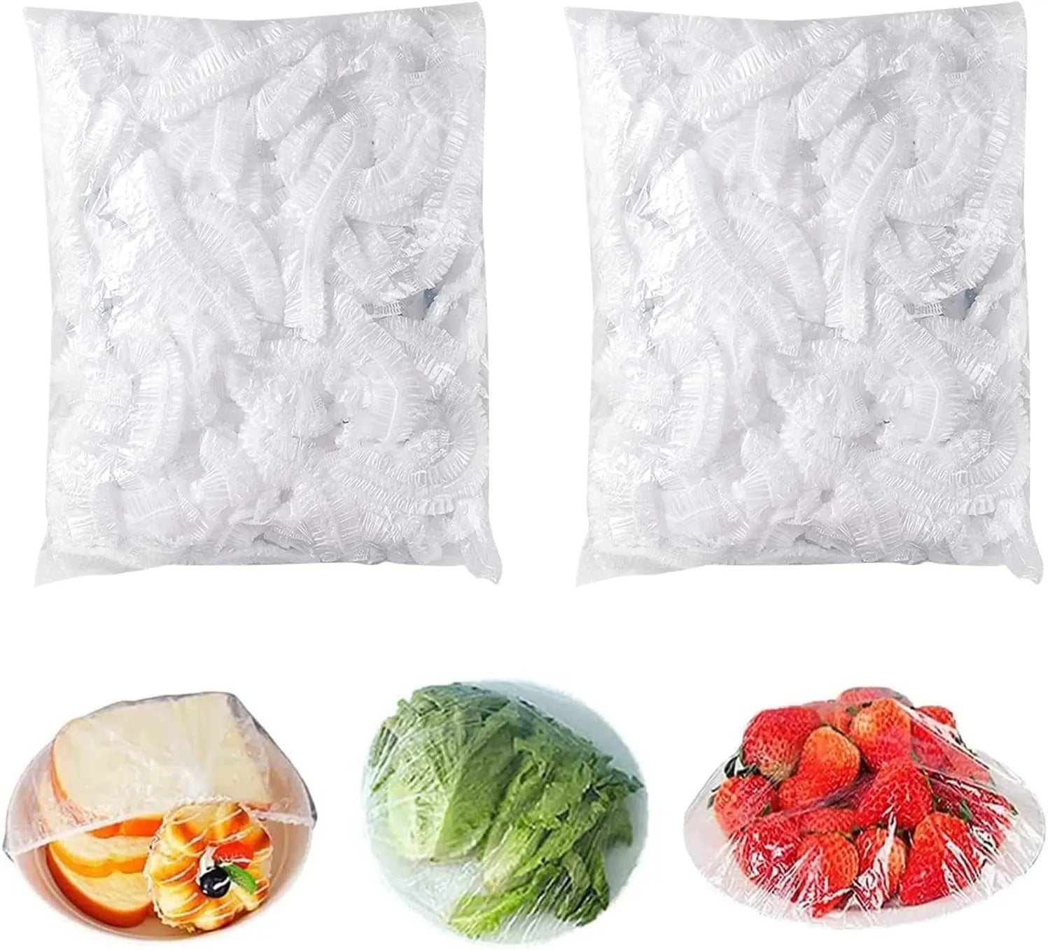 100/300pcs Disposable Fresh-keeping Film Cover No Odor Household Food Grade Fresh-keeping Bowl Cover PE Fresh-keeping Film Oasis Select