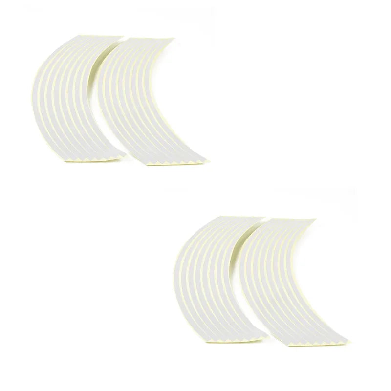 1 2 Motorcycle Wheel Sticker 18 Reflective Rim Stripe Tape Car