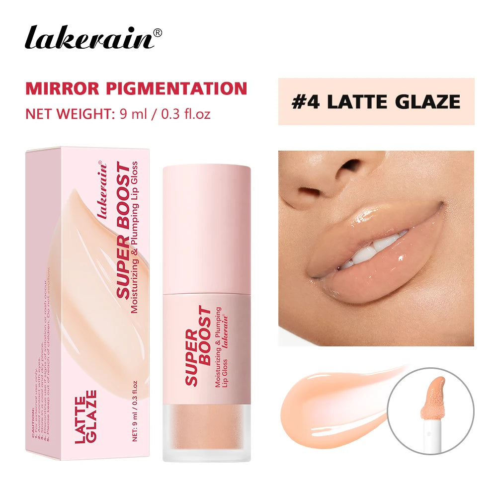 Plumping Lip Gloss Non-Sticky Boosted Mirror Shine And Volume Lip Skin Smooths Hydrating Moisturizing Lip Gloss Cosmetics Oasis Select Color 4