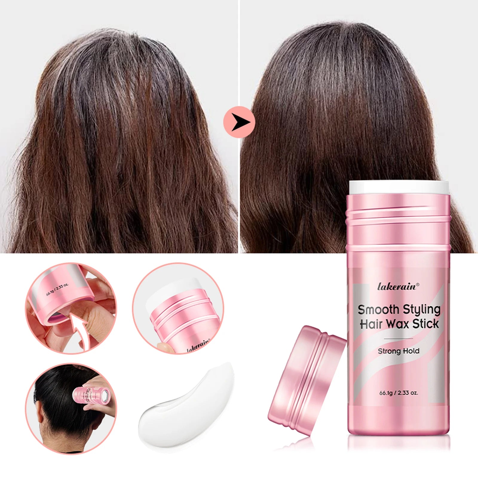 Hair Styling Wax for Women Anti Frizz Smoothing Professional Pomade Hair Mud Control Messy Hairs Wax Rod Oasis Select
