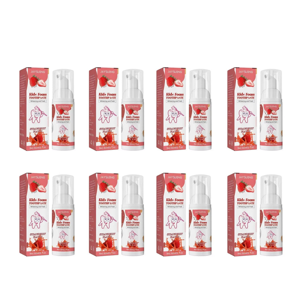 Kids Foam Toothpaste – Whitening, Stain Removal & Gum Care Kids Foam Toothpaste Oasis Select strawberryx8pcs