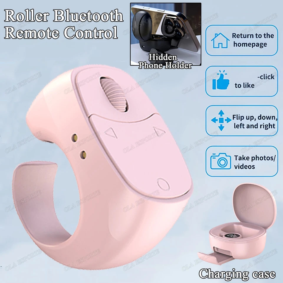JX-12 Bluetooth Ring Remote – Selfie, Scroll & Page Turner