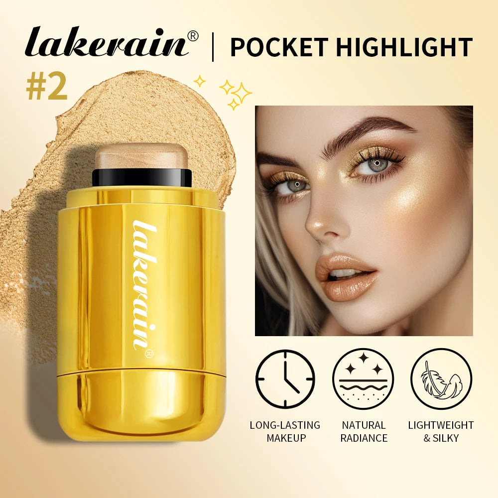 4Colors Highlighter Stick Brightening Skin Tone Contouring Natural Stereo Concealer Blush Multi-Purpose Stick Oasis Select
