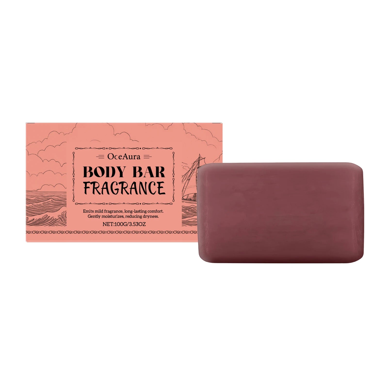 Hoygi Sandalwood Soap Bar – Natural Moisturizing Body Cleanser Body Bar Soap Oasis Select 100g Boxed