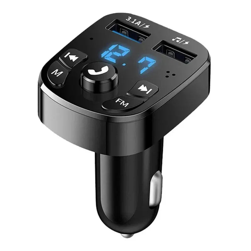1/2/3/4/5/6pcs Car Bluetooth FM Transmitter Modulator Dual USB Charger Hands-Free Wireless Audio For Car FM Radio Music Player Oasis Select