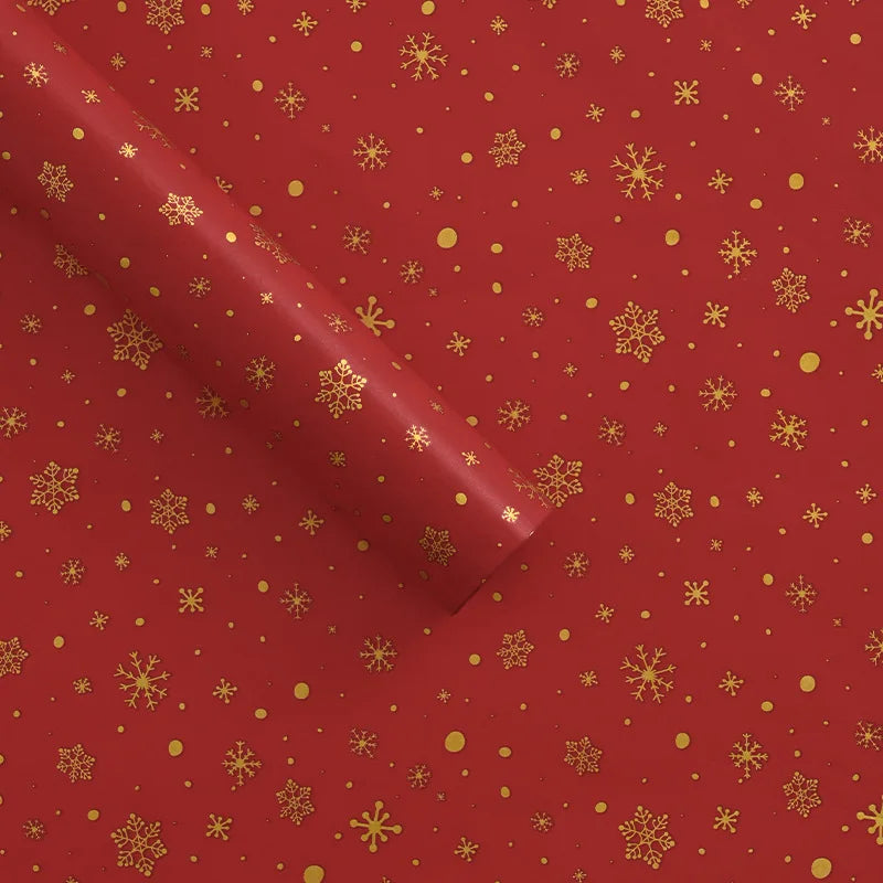 10pcs Christmas Tree Bowknot Print Tissue Paper New Year Gift Box Filling Flowers Wrapping Papers Festival Craft Packaging Paper Oasis Select H