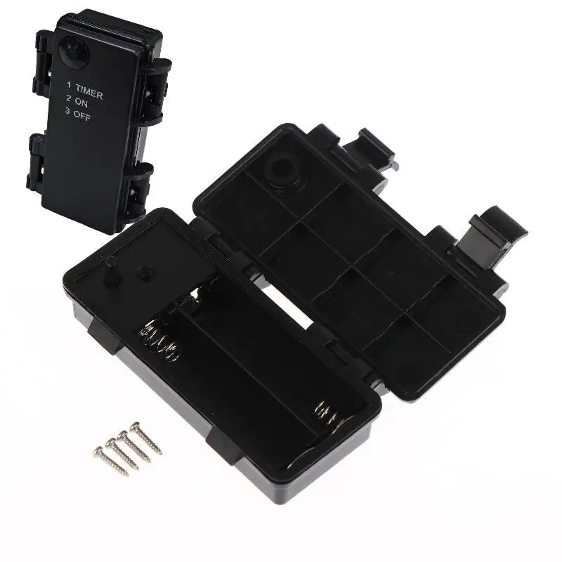 AA 3V No.5 Waterproof And Dustproof Battery Cartridge With Timing Function, 2 Sections, No.5 Battery Holder With Switch Oasis Select