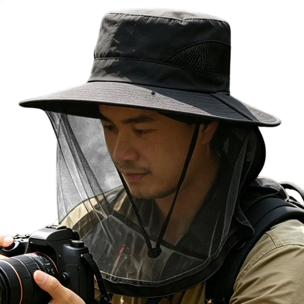 Summer Sun Hats UV Protection Outdoor Hunting Fishing Caps For Hiking Camping Visor Bucket Hat Neck Flap Fisherman Hat Oasis Select