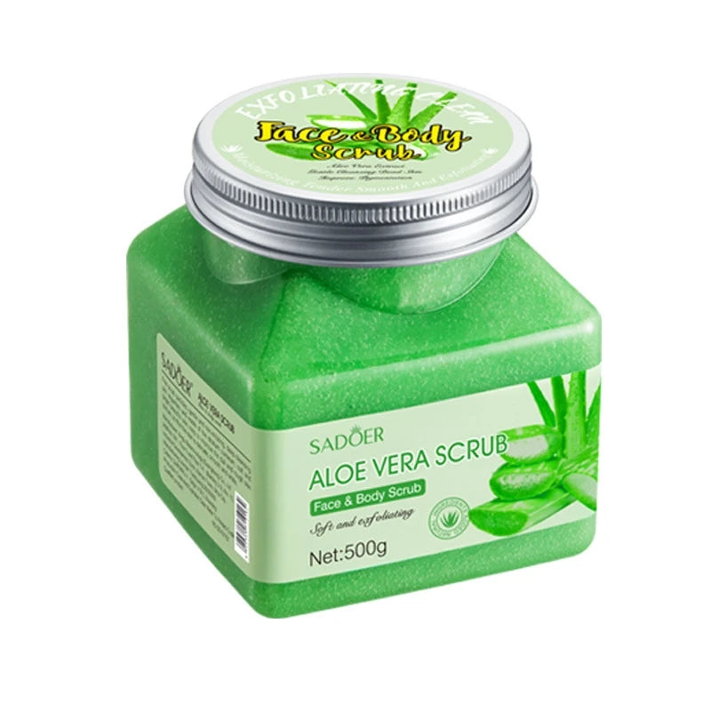 SADOER 500g Aloe Vera Exfoliating & Purifying Body Scrub Exfoliating Body Scrub Oasis Select