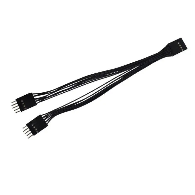 1Pc Dual Control Cable for Power Reset, 9-Pin 1 to 2 Line Splitter Switch for Desktop PC Motherboard Oasis Select