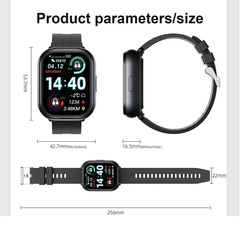 Music Smart Watch TWS Bluetooth Headset 2 In 1 Watch Men Women Reminder Heart Rate Monitor BT Call Fitness Tracker 2.01" Screen Oasis Select