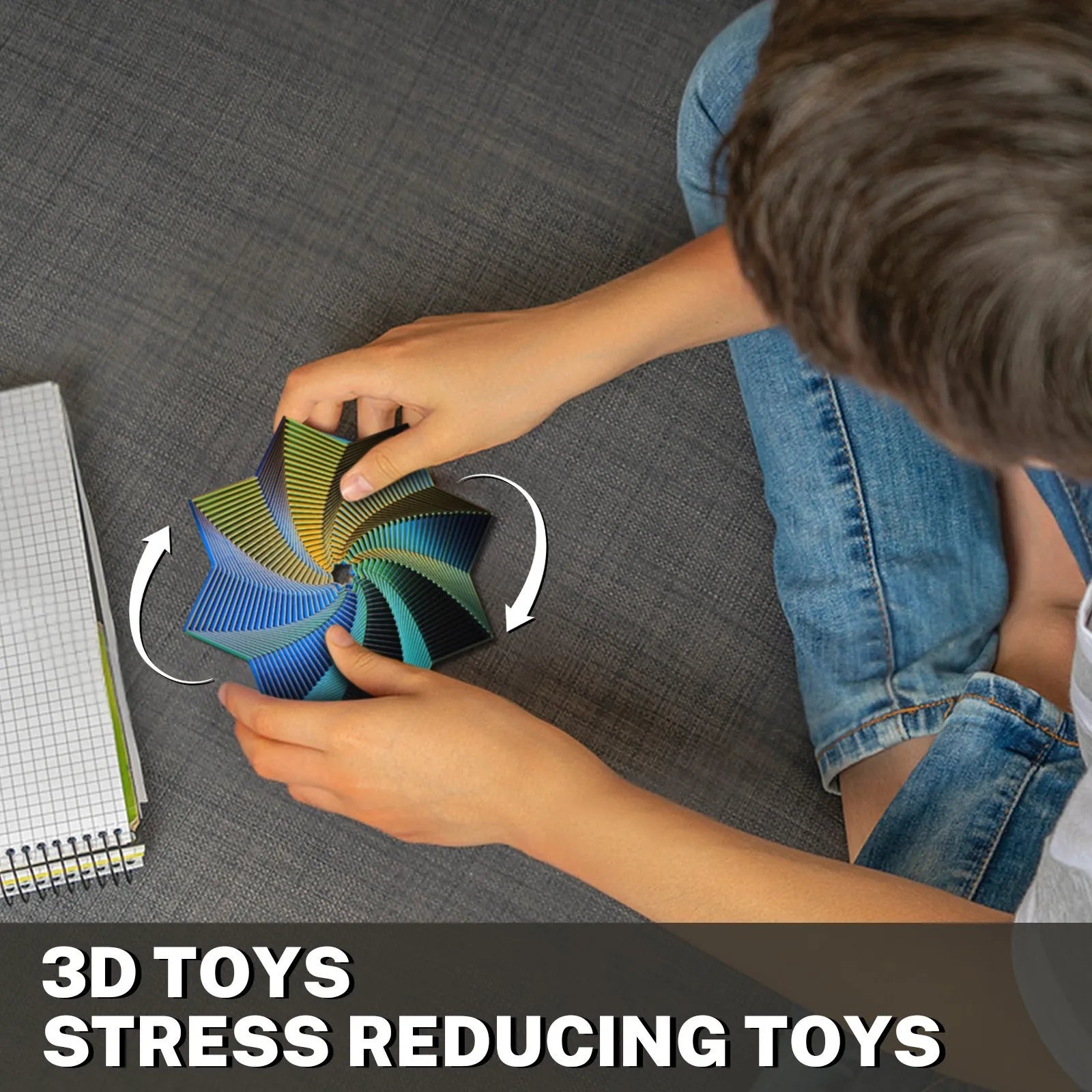 3D Octagonal Fidget Toy – Geometric Stress Relief Sensory Toy Fidget Sensory Toy Oasis Select