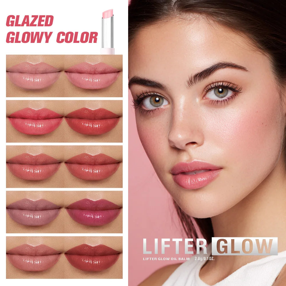 Lakerain Glow Lip Oil Balm Long Lasting Moisturizing Nourishing Daily Care Lip Balm Smooth-melt Softness Texture Natural Makeup Oasis Select