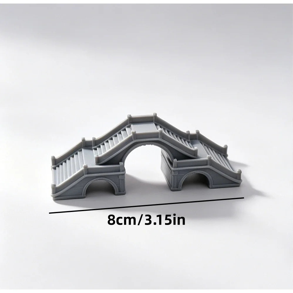 Chinese Style Arch Bridge Figurines Miniature Arch Bridges Ornament Zen Garden Bonsai Aquarium Micro Bonsai Landscape Decor Gift Oasis Select arch bridge