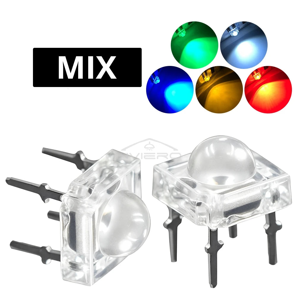 500/1000Pcs 5mm Super Flux LED Bulbs | DIY Holiday Party Lights