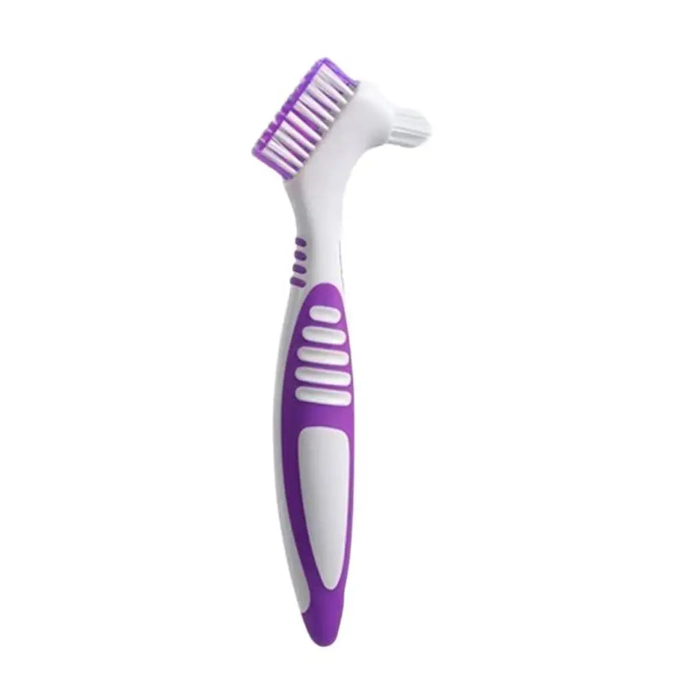 Double Sided Denture Toothbrush Cleaning Brush Denture Brush Invisible Braces Orthodontic Retainer Descaling Brush 1Pc Oasis Select C