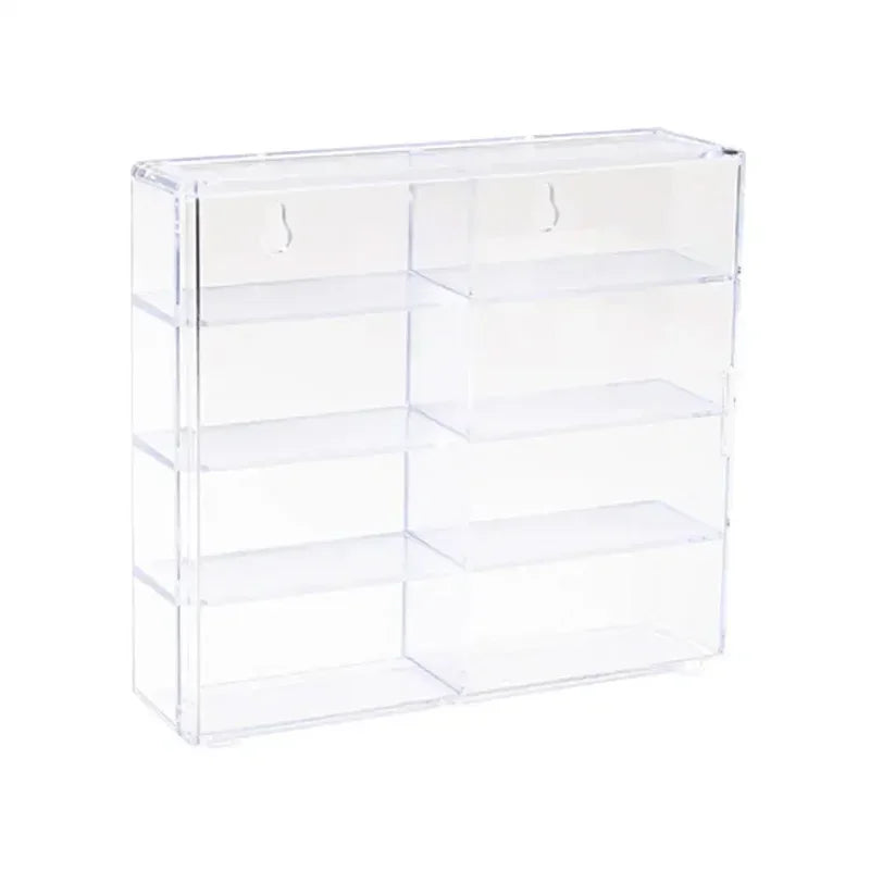 Acrylic Car Display Box 1:64 For Hot Wheels Car Model Toy 8 Grid Cabinet Rack Dustproof Stackable Car Storage Boxes Transparent Oasis Select Transparent