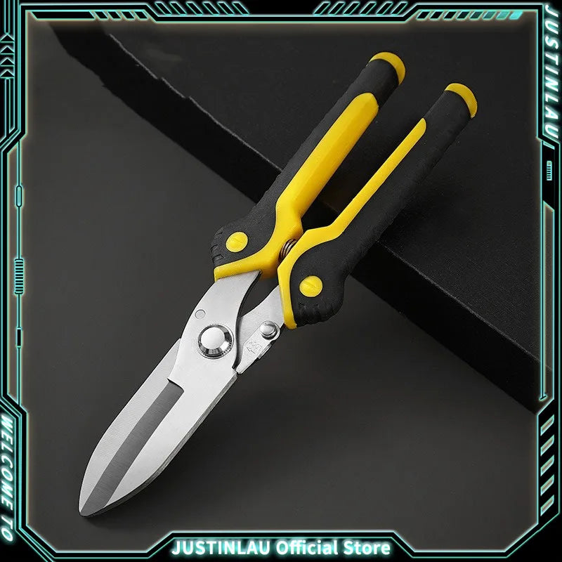 Stainless Steel Industrial Scissors Iron Sheets Iron Wire Scissors Multifunctional Hand Scissors Wire Cutters Electrician Tools Oasis Select