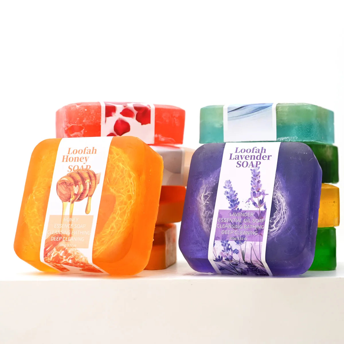 Tea Tree Loofah Soap 100g – Natural Herbal Cleansing Bar
