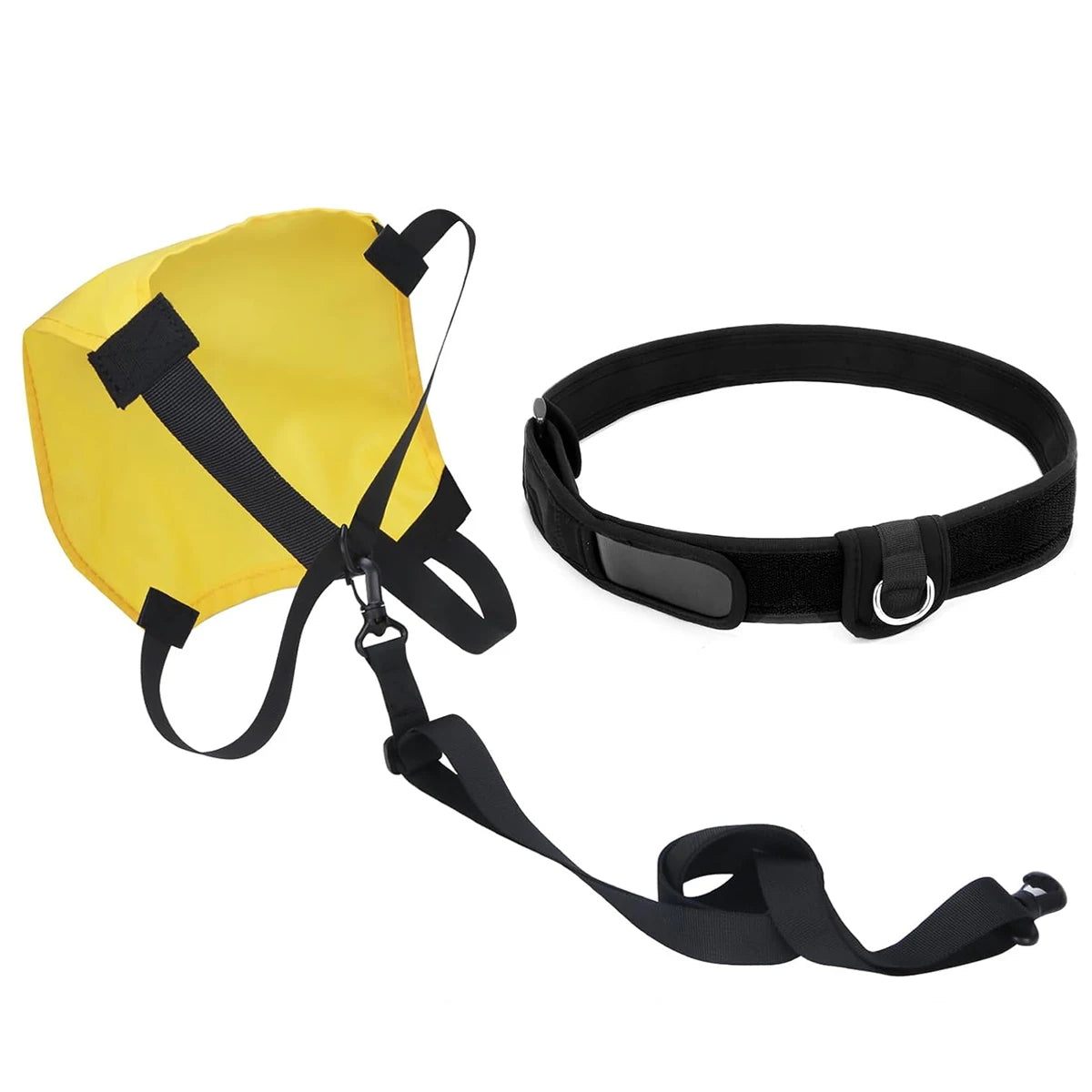 Swim Resistance Parachute Belt Adjustable Adult Swim Parachute Training Strength Endurance Speed Trainer Pool Fitness Gear 2026 Oasis Select Yellow