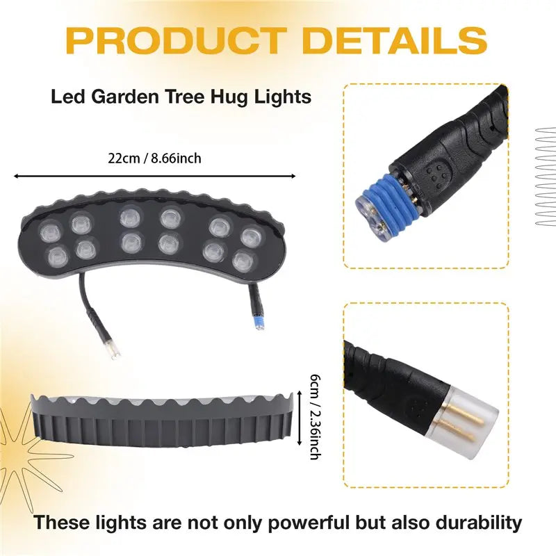 LIKE WISH Led Garden Tree Hug Lights Night Projection Outdoor Landscape Lamp IP65 Waterproof Oasis Select