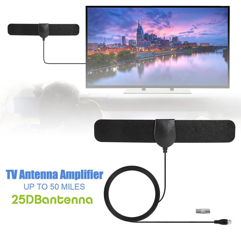 2025 Indoor HDTV Antenna Mini Mesh Design 4K 1080P DVB T2 Digital TV Antenna Enhanced Signal Reception Oasis Select