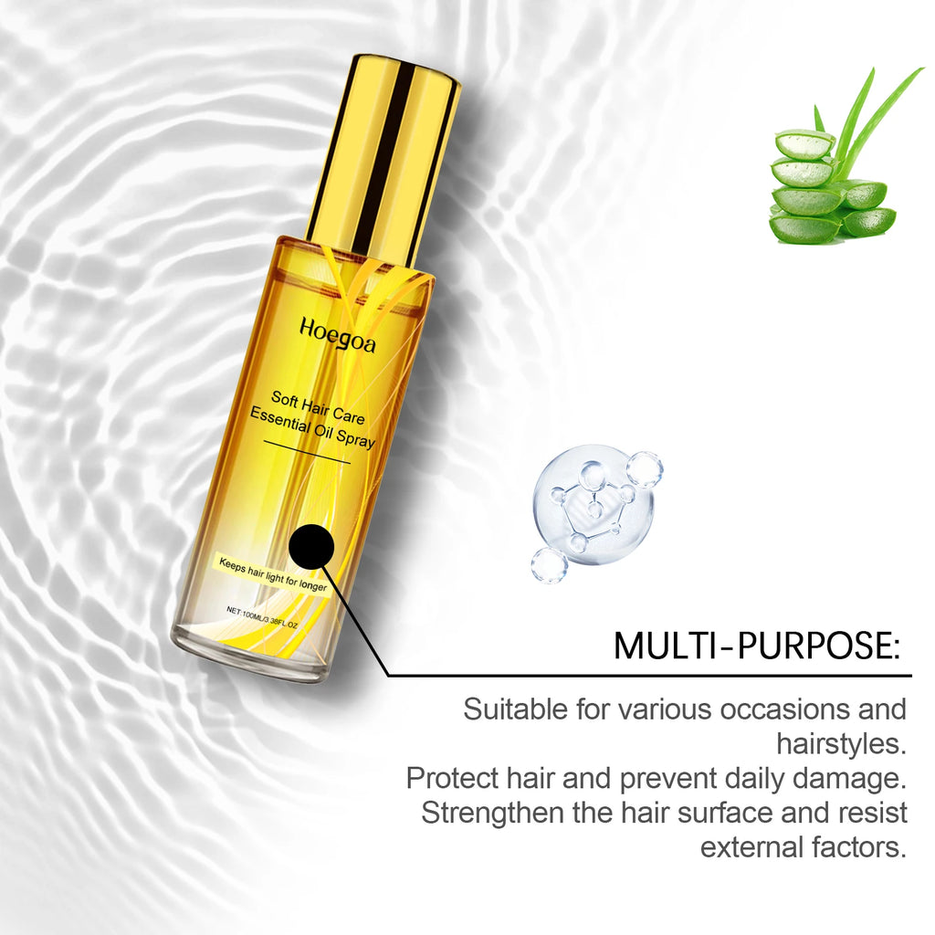 Calendula Hair Oil Spray: Nourishing Hair Oil Spray for Hair Shine, Care & Smoothing Hair Strands Oasis Select