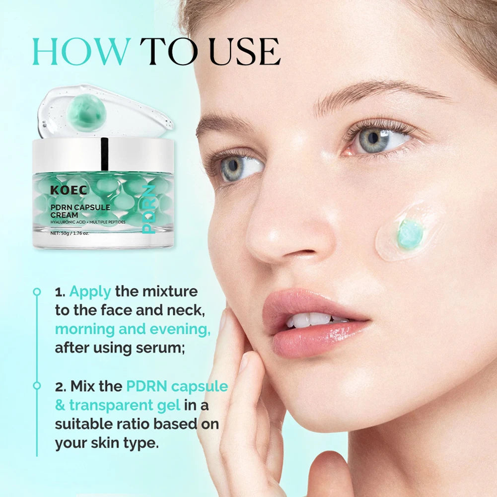 Capsule Cream Hydrating Face Moisturizer Cream Korean Skin Care Hyaluronic Acid skin longevity Plumping Nourishing Cream Oasis Select