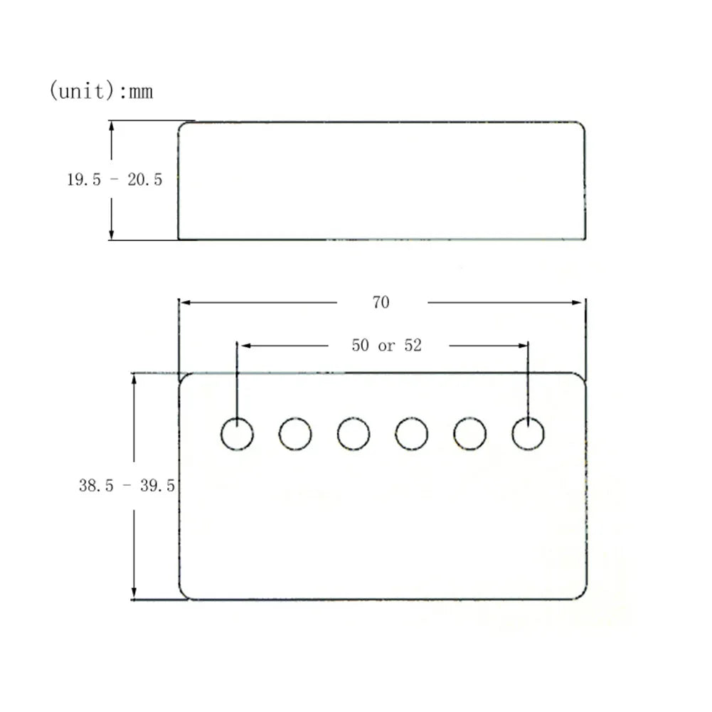 50/52mm Metal Humbucker Pickup Cover For LP Style Electric Guitar Silver Black Gold Guitar Accessories Oasis Select