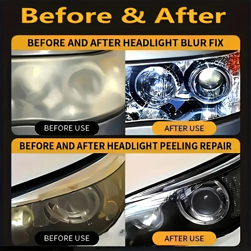 150G Car Headlight Repair Wax, Removes Haze Scratches Yellowing, Quick Restoration & Polishing, UV Resistant Anti-Aging, Easy to Oasis Select