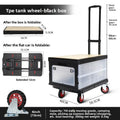Multi-functional Baoyu, outdoor camper, family truck shopping cart with brake wheel folding trolley trailer Oasis Select Black-BY03-BT-B