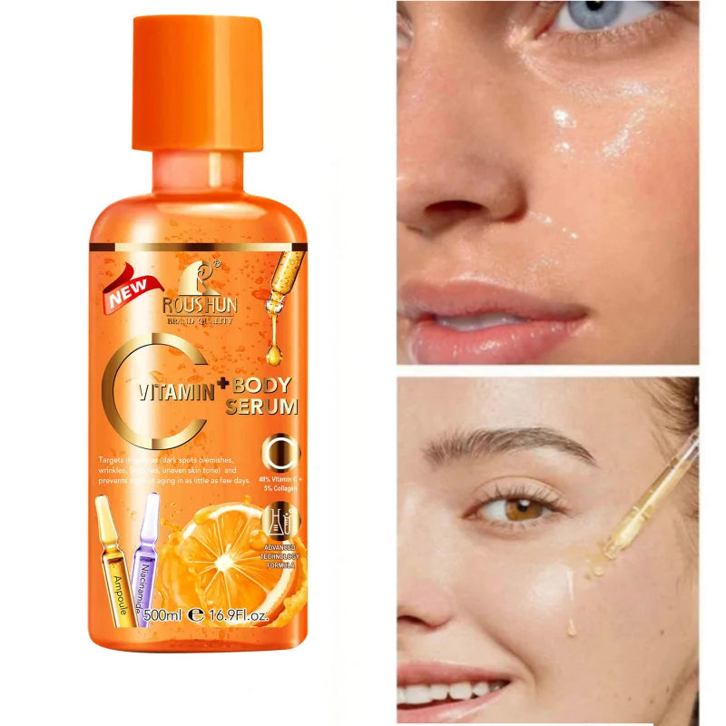 ROUSHUN Vitamin C Body Serum 500ml – Hydrating & Brightening