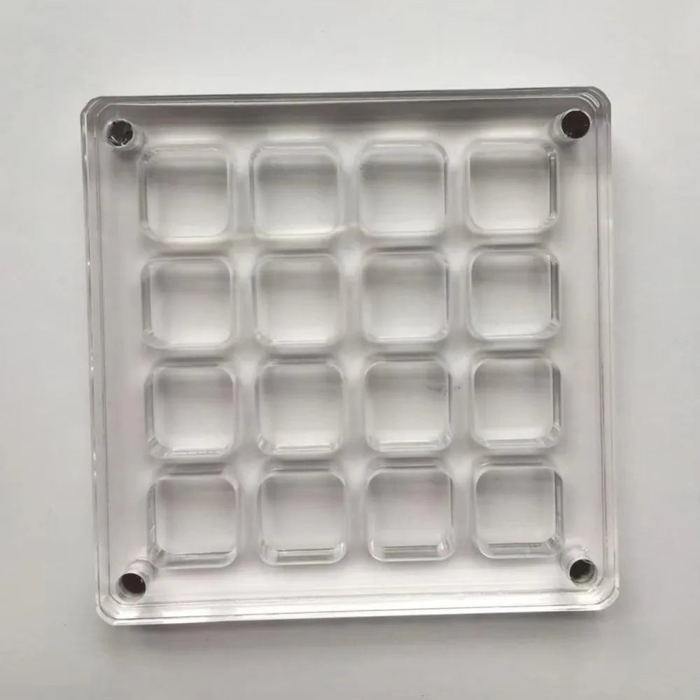 16-Grid Seashell Display Box with Magnets Acrylic Storage Display Organizer Box Durable Starfishs Trinket Storage Case Oasis Select 16-Grid