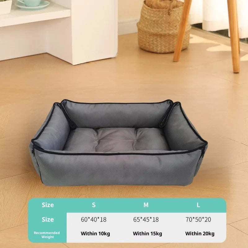 Pet Mattress Dual-purpose Waterproof Stain-resistant Wash-free Oxford Cloth Cat Dog Kennel Cat Scratch Skin for All Seasons Oasis Select Gray 60x40x18cm