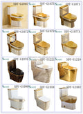 Bathroom Gold Design Wc Toilet Ceramic Set Toilet and Basin Two Piece Gold Toilet Oasis Select Gold