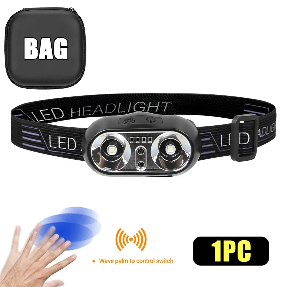 ZHIYU Smart Sensor LED Headlamp | USB-C Rechargeable IPX5