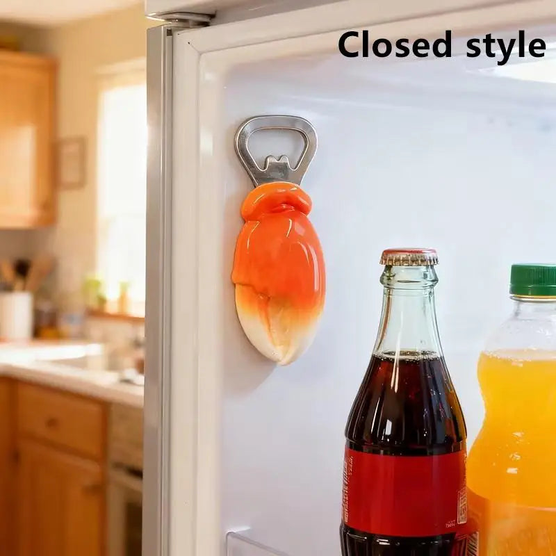 Creative And Unique Crab Claw Bottle Opener, Magnetic Refrigerator Magnet, Beer And Beverage Bottle Opener, For Home Use Oasis Select B