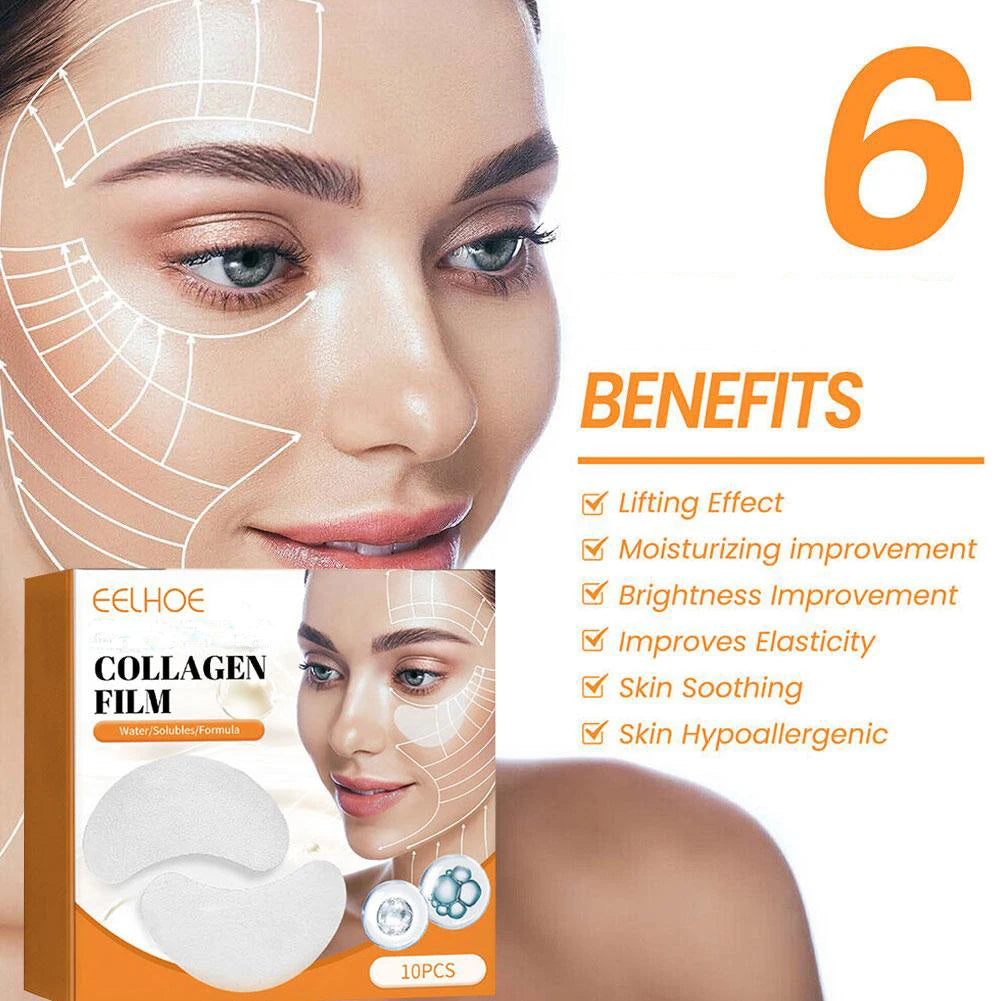 5 BOXES Collagen Soluble Patches Film Anti Wrinkles Remove Dark Circles Facial Mask Moisturizing Lifting Firming Skin Eyes Care Oasis Select