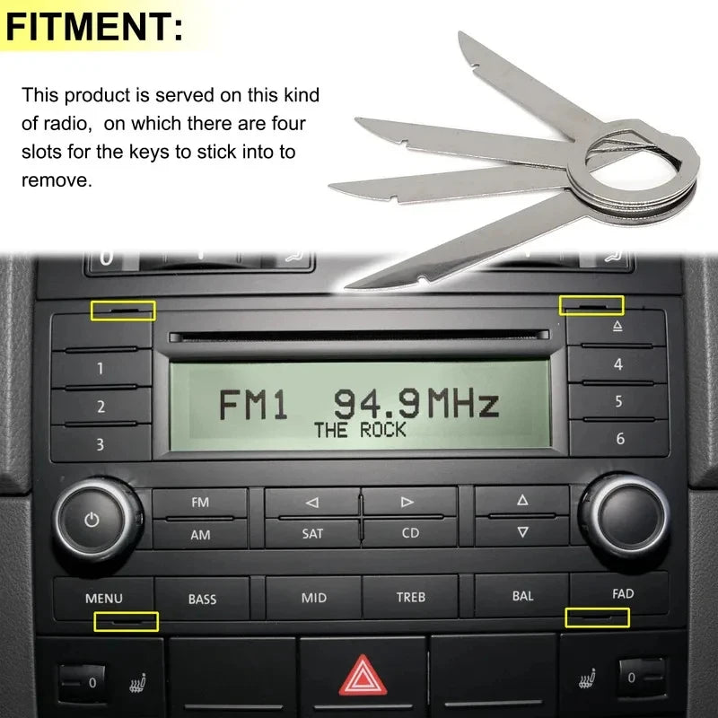 4-32 Pcs Radio CD Stereo Removal Key Release Pin Extractor For Ford Focus Mondeo Fiesta Transit Car Extraction Install Tools Oasis Select
