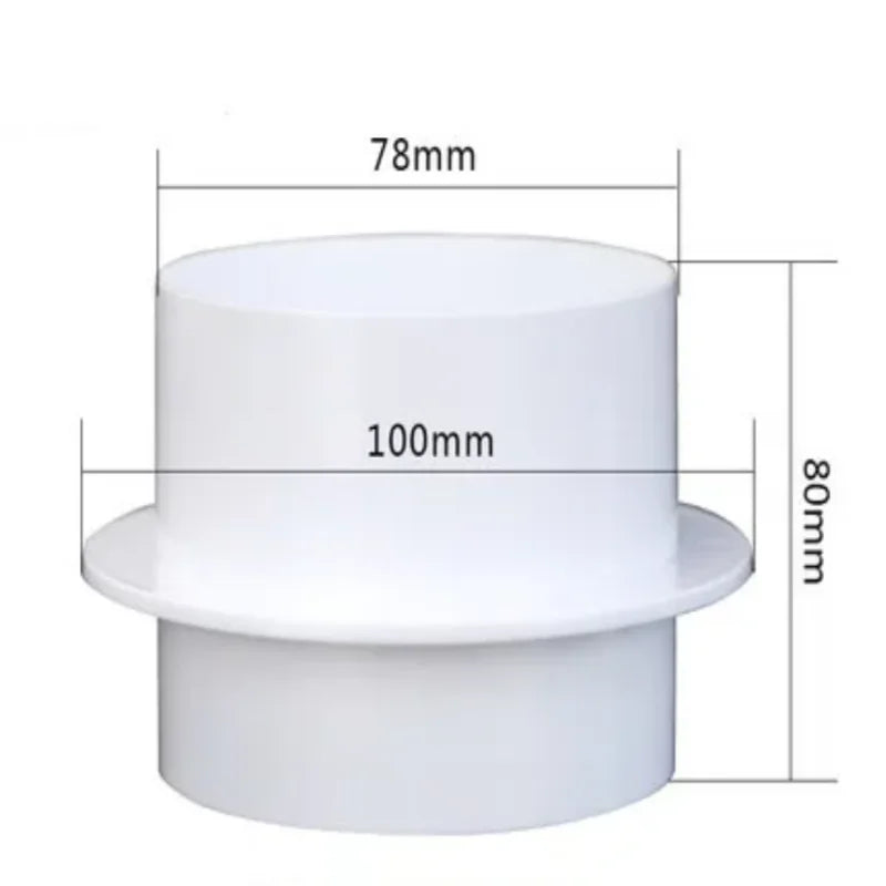 Round Pipe Check Valve Air Duct Check Ventilation Device Durable Exhaust Fan Hose Proof Ventilating Grill Kitchen Accessories Oasis Select 80mm