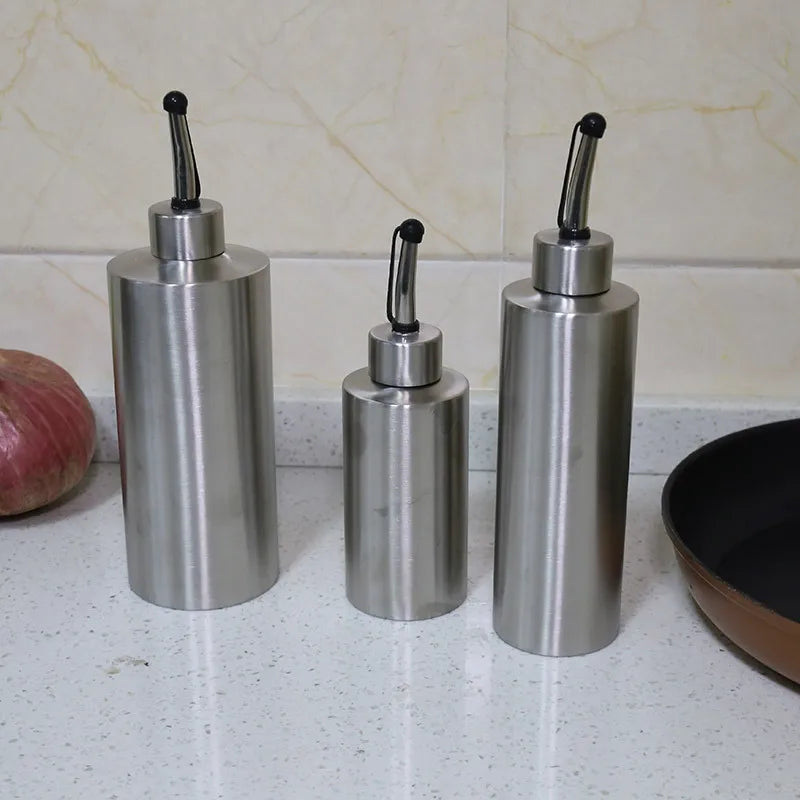 Stainless Steel Oil & Seasoning Bottle | 250/350/550ml Leakproof