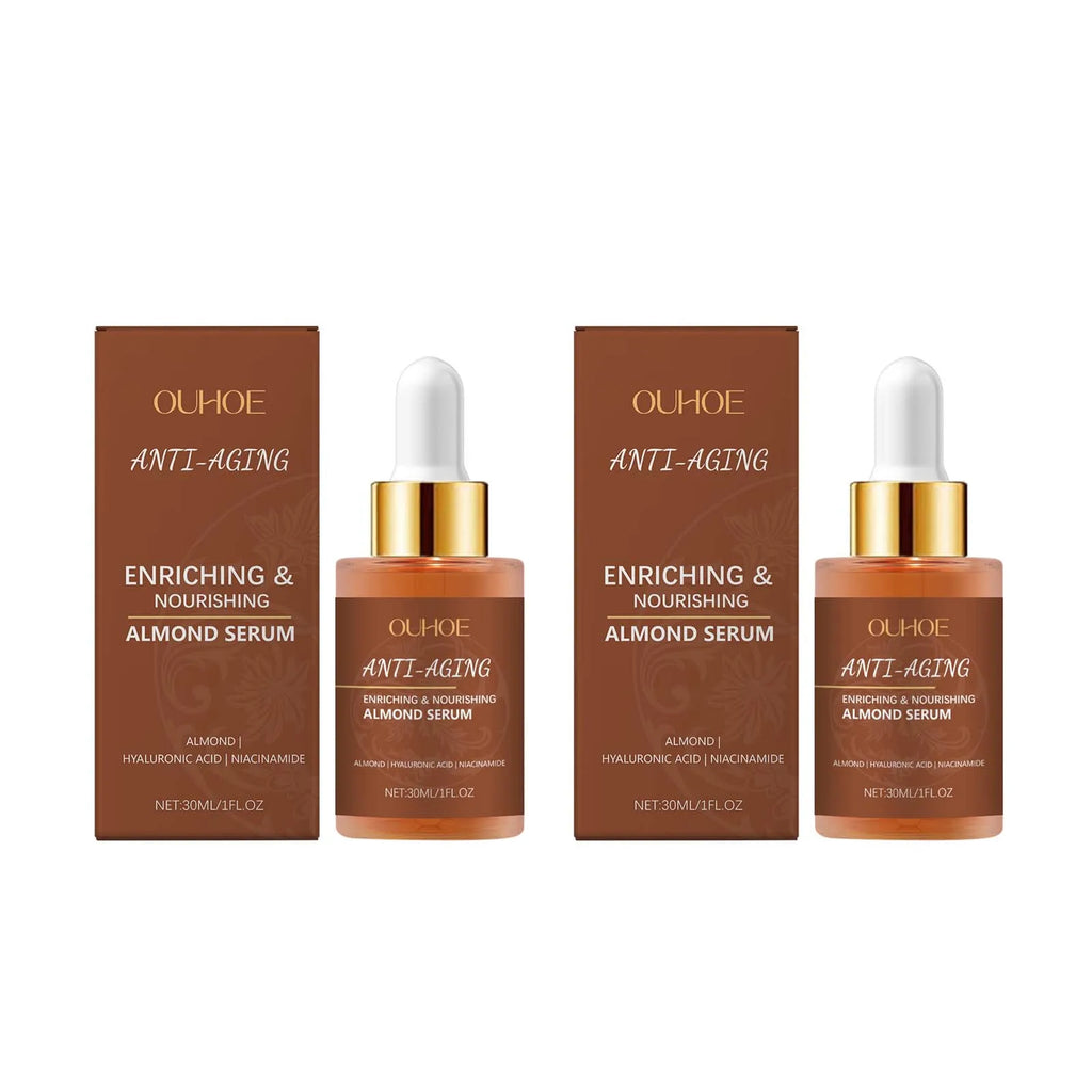 Almond Face Serum – Brightening, Firming & Hydrating Essence Face Serum Oasis Select 2 x 30ml Boxed