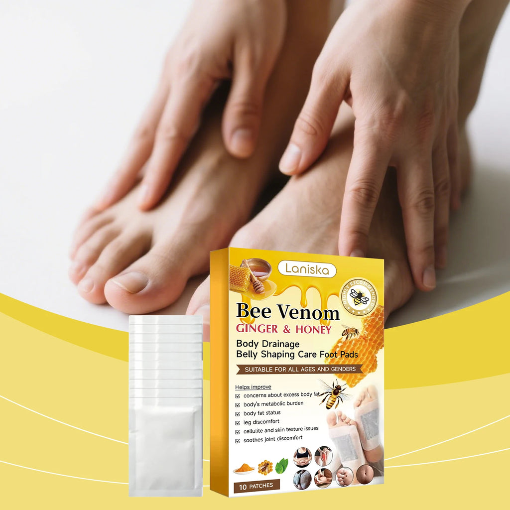 Bee Venom & Ginger Foot Patches – Moisturizing Foot Care Foot Care Patch Oasis Select