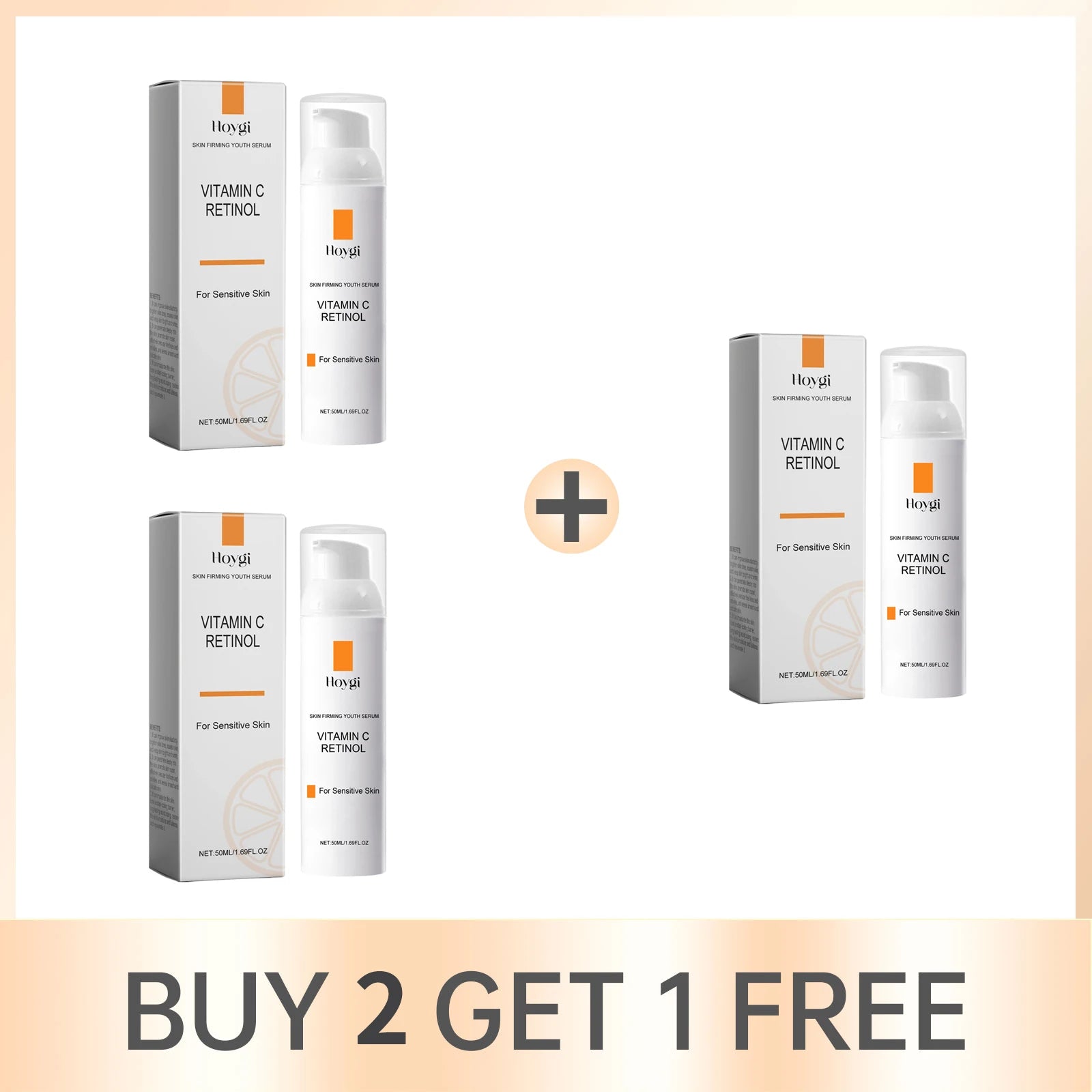 Hoygi Retinol Vitamin C Face Cream – Anti-Aging, 50ml Anti-Aging Face Cream Oasis Select Buy 2 Get 1 Free