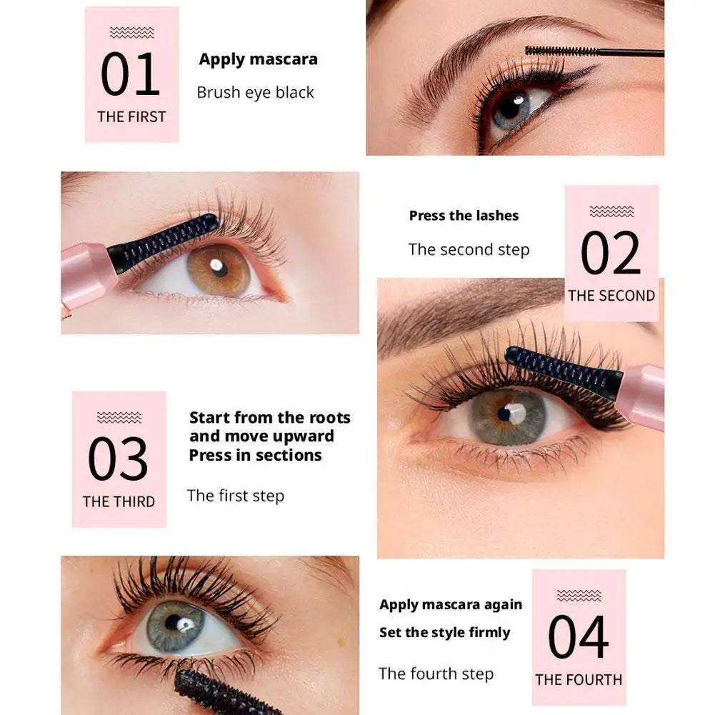 Portable Electric Eyelash Curler Heated Safety Eyelash Curle Mini Fast Heating Long Lasting Makeup Tool Oasis Select
